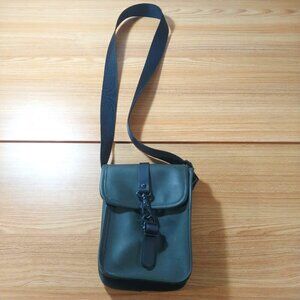RAINS Crossbody Bag Unisex Dark Green Flight Small  Waterproof Carabiner Closure